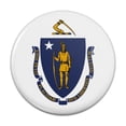 thumbnail image 1 of Massachusetts State Flag Pinback Button Pin, 1 of 4