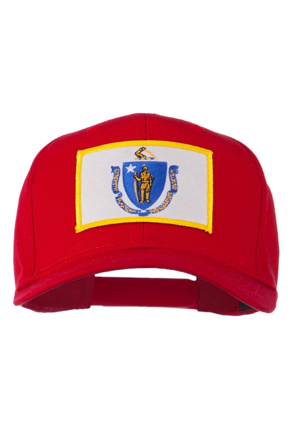 Massachusetts State High Profile Patch Cap - Red OSFM