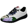 thumbnail image 1 of Massachusetts Stte Chickadee Bird and Mayflower Shoes Sneakers Black Size 8.5, 1 of 7