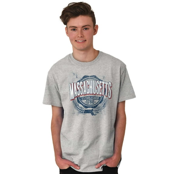 Massachusetts Student Campus Pride Men's Graphic T Shirt Tees Brisco Brands L
