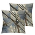thumbnail image 1 of Massachusetts View from Below Sails and masts Pillow Case, 1 of 7