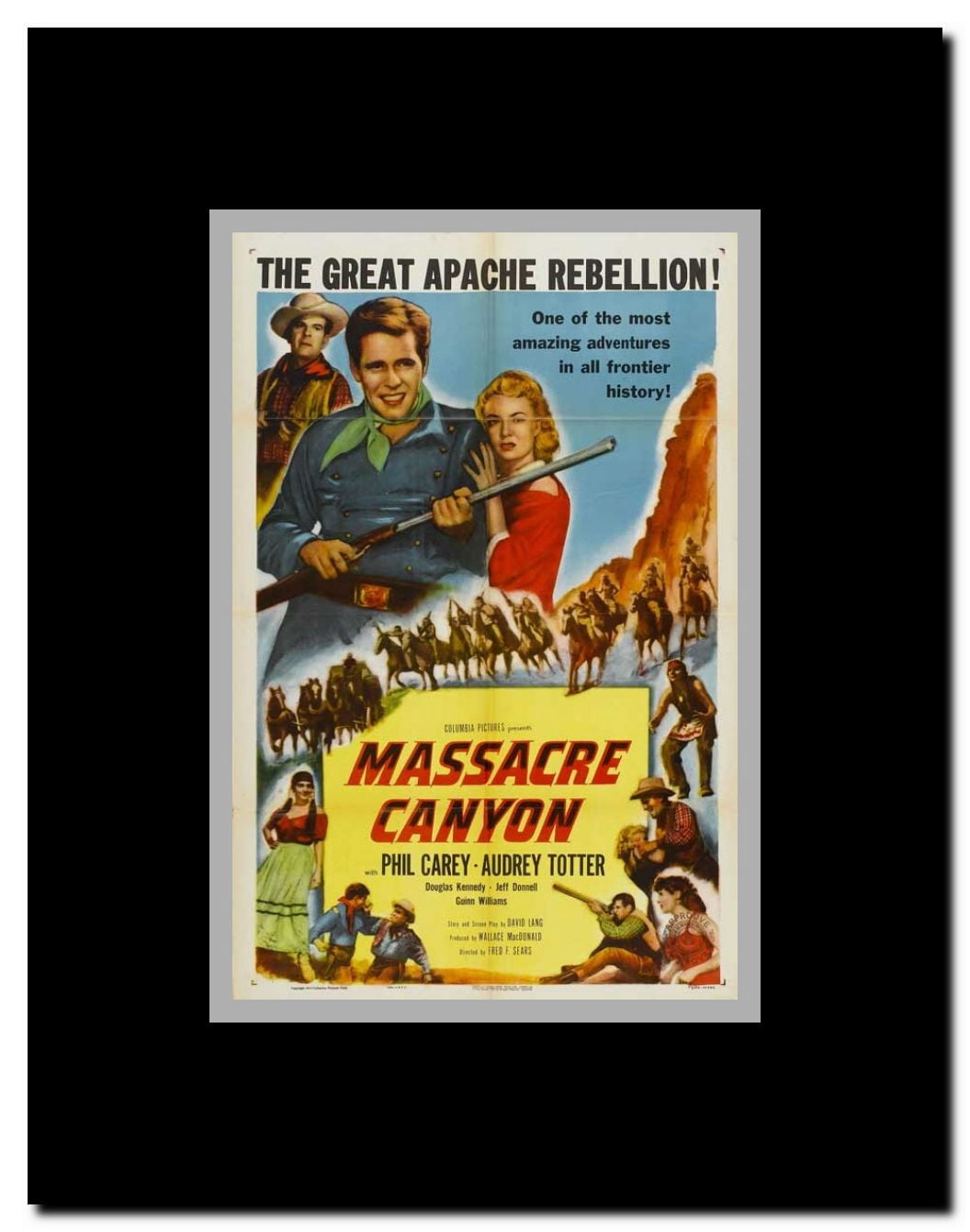 Massacre Canyon Framed Movie Poster