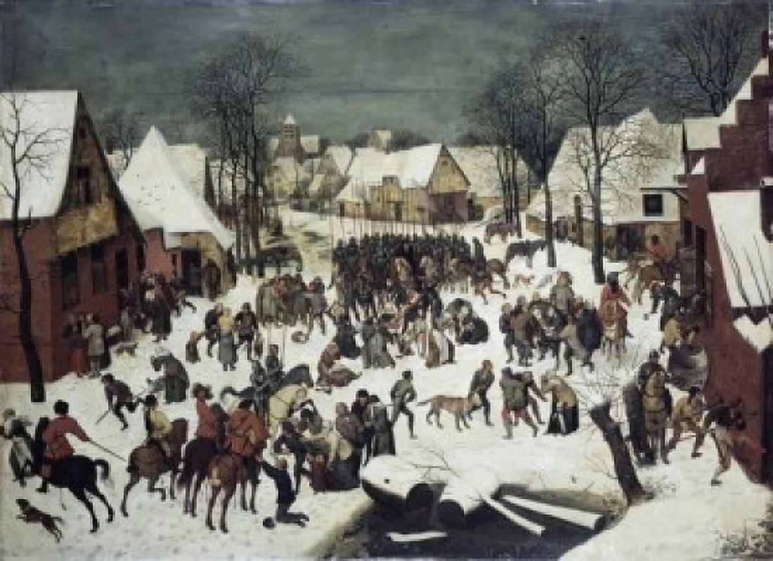 The Massacre of the Innocents 1566 Pieter Bruegel the Elder (ca1525-1569Flemish) Oil on Wood Panel Kunsthistorisches Museum Vienna Austria Canvas Art - Pieter Bruegel (24 x 36)