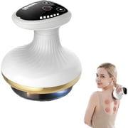 Massage 4-in-1 Massager Against Cellulite - Vacuum & Gua Sha Electric, Firmer Skin & Better Circulation, Deep Massage with Heat, for Full Body Use