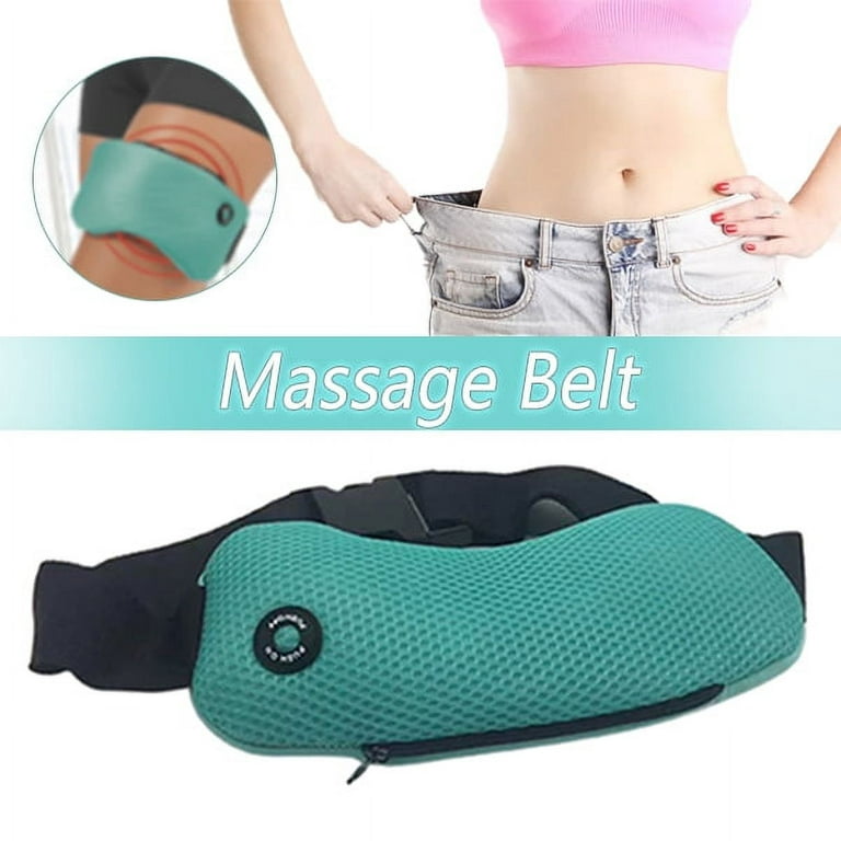 Massage Belt Vibration Fat Burning Slimming Belly Belt without Battery,  Buyers Need To Bring Two Aa Batteries Green