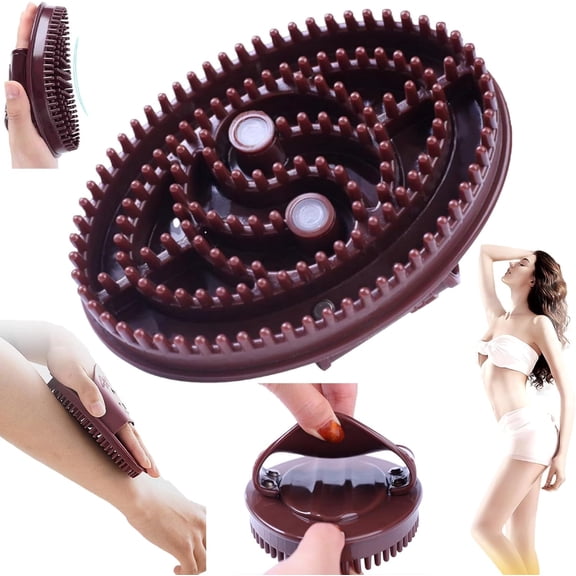 Massage Brush for Belly Magnetic Meridian-Brush for Stomach Cellulite Massage Tool Dry Brushing Body Brushes Skin-Friendly Suitable for Body & Leg Relaxation