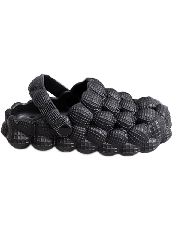 Massage Bubble Slides Slippers for Women Men With Heel, Funny Light Comfort Thick Sole Super Soft Funny Non-slip Spa Slipper Beach Pool Quick Dry Slide Sandals For Indoor Outdoor