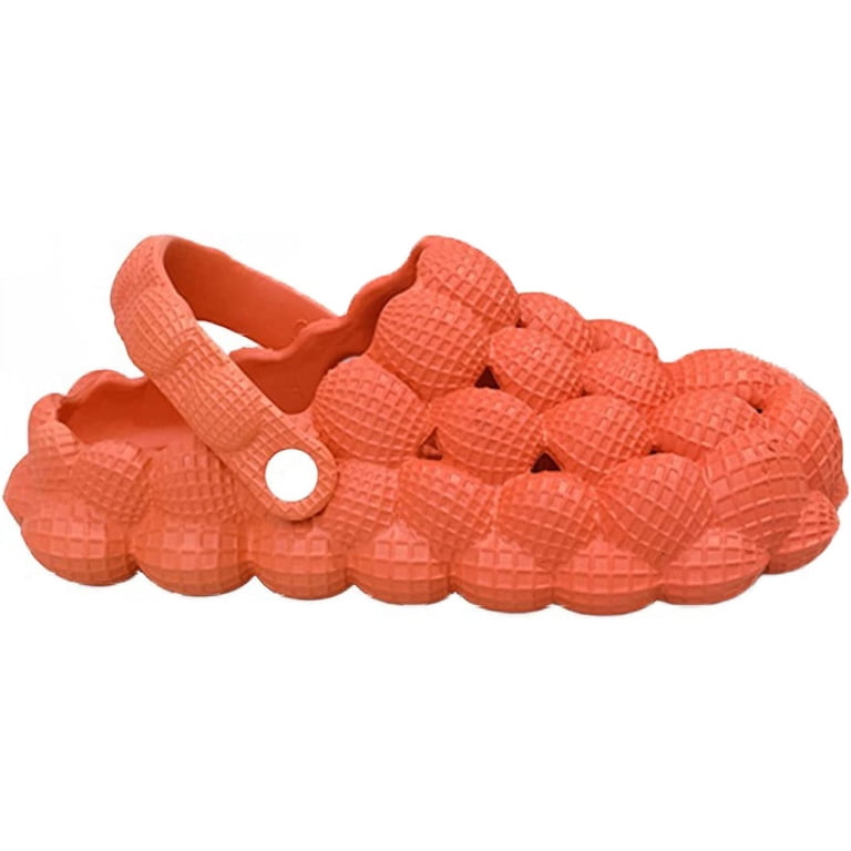 Massage Bubble Slides Slippers for Women Men With Heel 