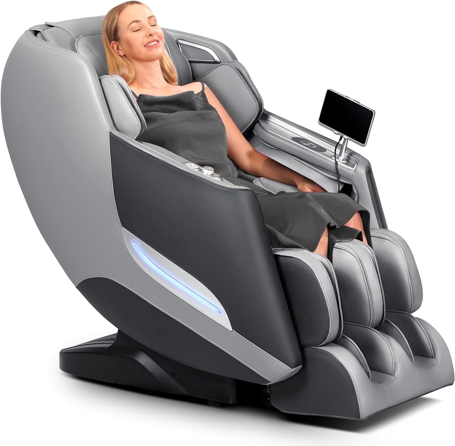 Massage Chair Full Body with Heat, Full Body Zero Gravity SL-Track Shiatsu Massage Chair,3D Massage Chair with Foot Massage, Bluetooth, Wireless Phone Charger