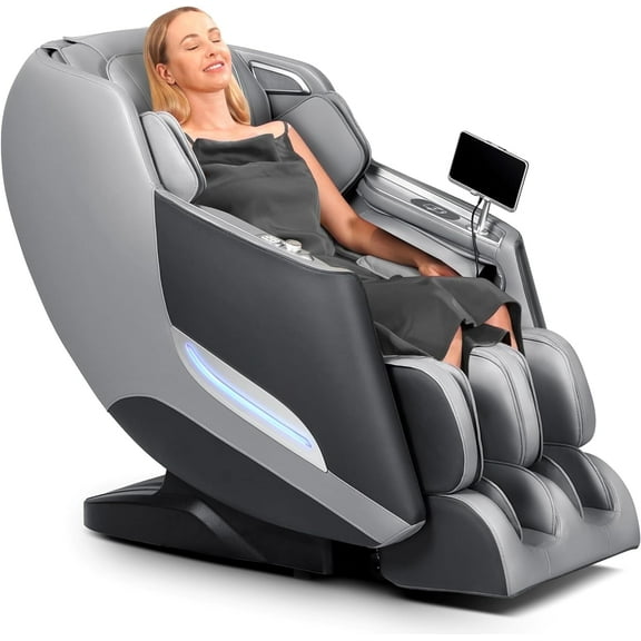 Massage Chair Full Body with Heat, Full Body Zero Gravity SL-Track Shiatsu Massage Chair,3D Massage Chair with Foot Massage, Bluetooth, Wireless Phone Charger