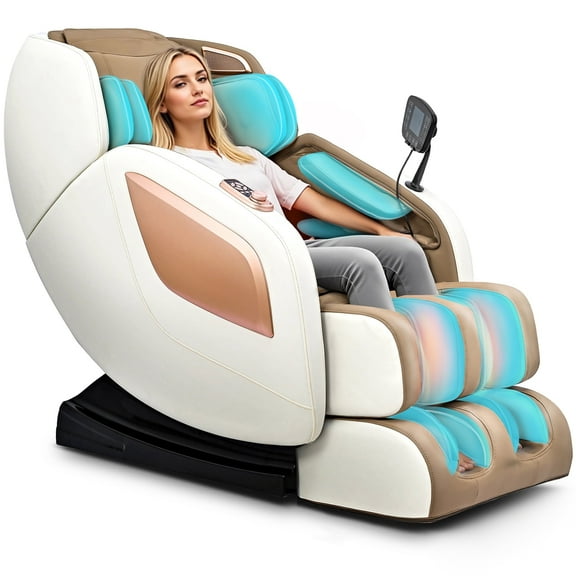 Massage Chair Full Body with Heat, Full Body Zero Gravity Shiatsu Massage Chair, Kneading Massage Chair Recliner with SL-Track, Foot Massage, Bluetooth, USB Charging Port MU313