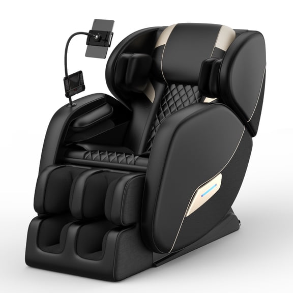 Massage Chair Full Body, Zero Gravity Massage Chair with Heat and Foot Massage, Auto Modes, 6 Fix Point Rollers, Airbag, Touch Screen Controller, Deep Yoga Stretch, Home Theater Relaxation Gift