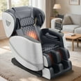 thumbnail image 1 of Znines Massage Chair Full Body, Zero Gravity Massage Chair with 10 Fix Rollers, Heating, Foot Massage, Bluetooth Speaker,Light Gray, 1 of 8