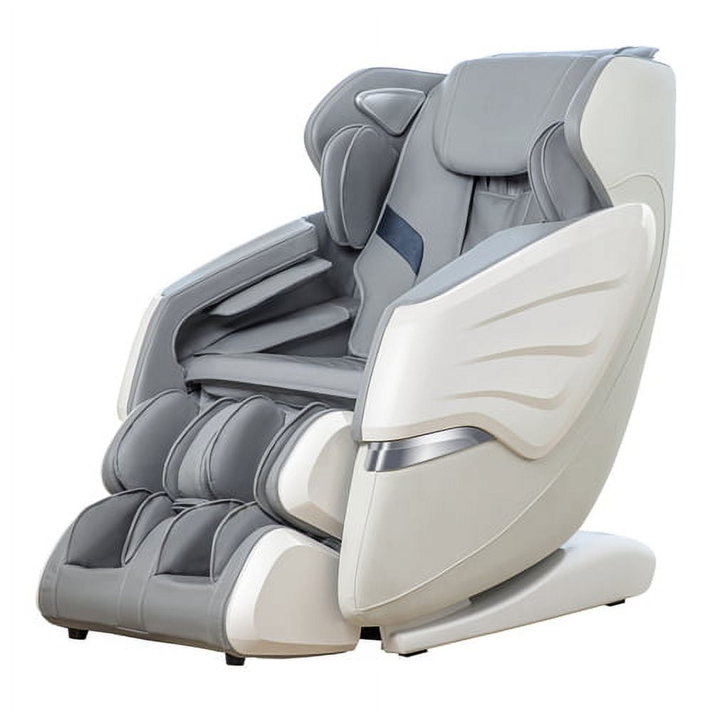 Easpearl 2023 4D Full Body Massage Chair Zero Gravity Shiatsu Recliner with Heat Thai Stretch Black, Size: One Size