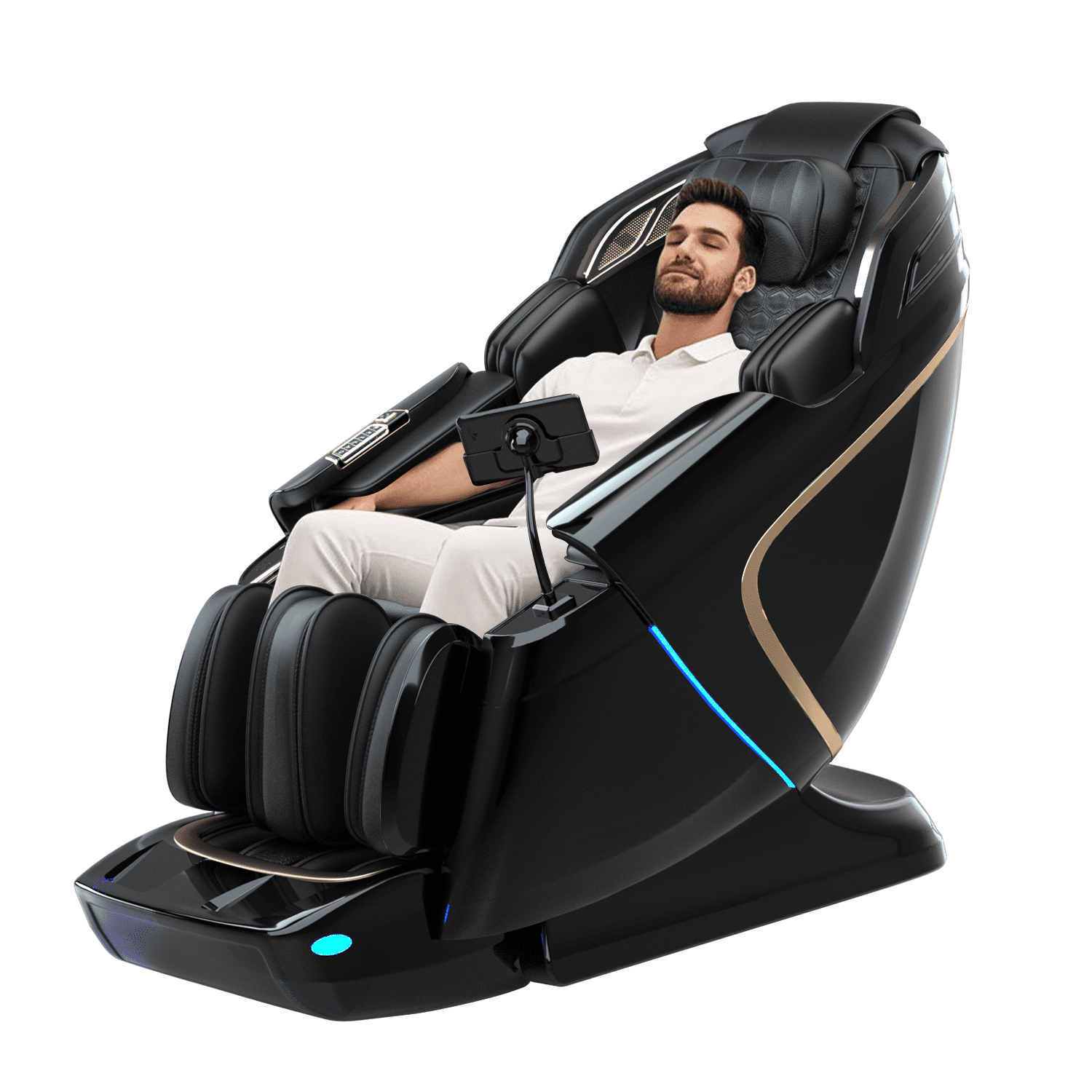 Massage Chair with 4D Massage, Intelligent Leg Rest, Kneading & Patting
