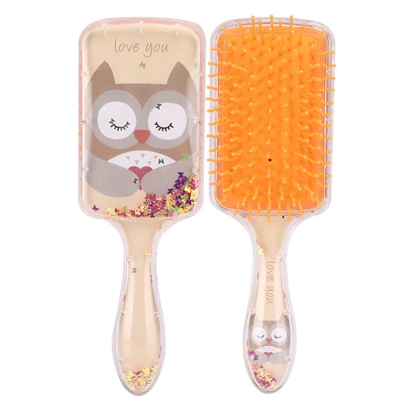Massage Comb,Hairdressing Comb,Children Cartoon Sequins Gasbag Hairdressing Comb Scalp Massage Comb Styling Tool