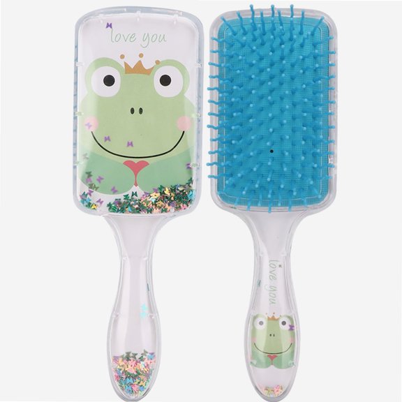 Massage Comb,Hairdressing Comb,Children Cartoon Sequins Gasbag Hairdressing Comb Scalp Massage Comb Styling Tool