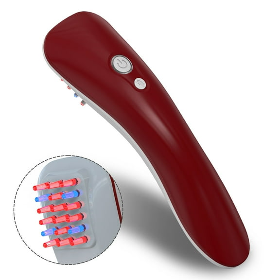 Massage Comb with Red & Blue Light Therapy for Reduce Hair Loss Hair Growth Improve Hair Quality