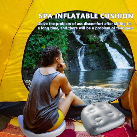Massage Cushion, Inflatable Bathtub, Multifunctional Non- Spa Booster Seat With Suction Cup Handle