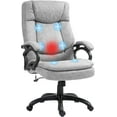 Massage Executive Office Chair with 6 Vibration Points, Microfibre