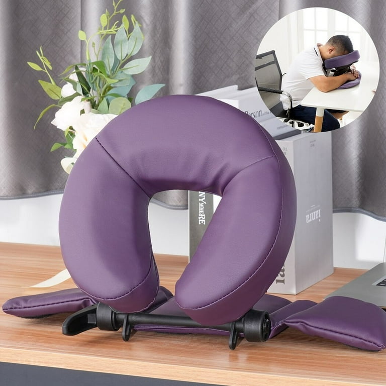 timcorr Massage Face Down Cradle Pillow Cushion Headrest Tabletop Massage Kit Table Headrest Face Pad Pillow with Adjustable Angle and Height Size 10.6 x