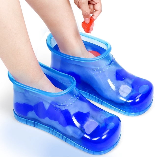 Foot Bath Shoes, Foot Soaking Bath Basin, Portable SPA Household Relaxation Bucket Boots, Movable Pedicure Foot Tub