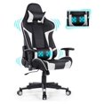 Massage Gaming Chair, Racing Computer Swivel Chair with Headrest