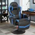 thumbnail image 1 of Massage Gaming Chair Reclining Video Game Chair Ergonomic Office Chair Height Adjustable Gamer Chair with Headrest and Lumbar Support PU Leather High Back Swivel Computer Chair, 1 of 7
