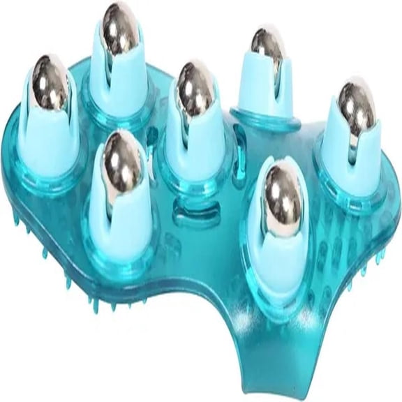 Massage Glove with Steel Roller Balls, Handheld Full Body Massager for Back, Neck, Shoulders, and Legs