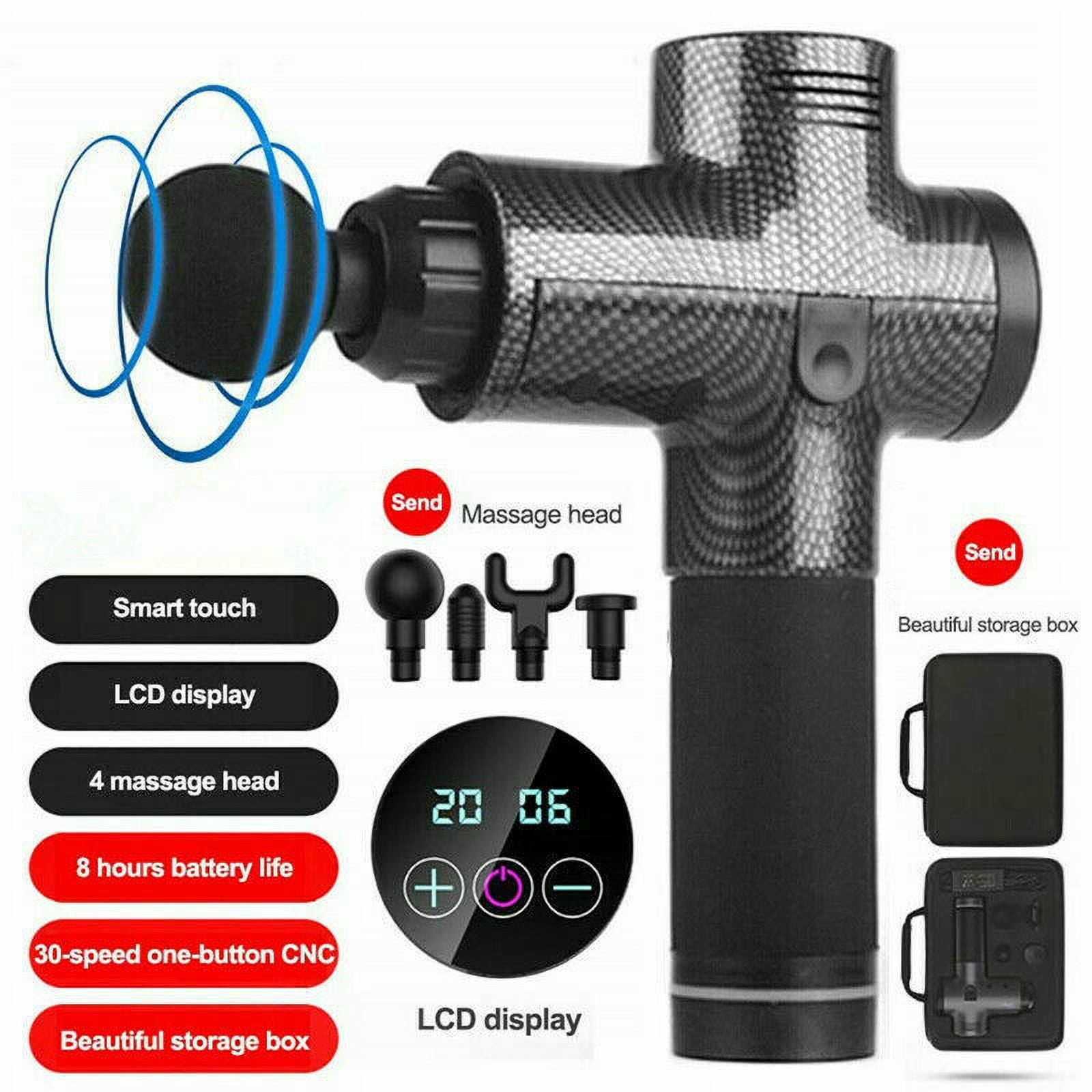 Massage Gun 30 Speed Level Cordless Deep Tissue Percussion Portable