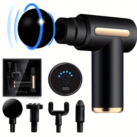 Massage Gun 6 Speed Adjustable Fascia Gun, Hand-Held Body Back Muscle Massager Ultra Long Endurance Fascia Gun Fitness Sport Workout