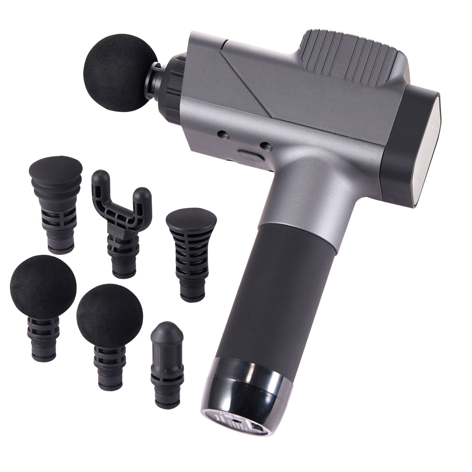 Massage Gun Deep Tissue Brushless Motor 8 Speeds 6 Heads 2500mAh 10mm Amplitude for Post-Workout Recovery