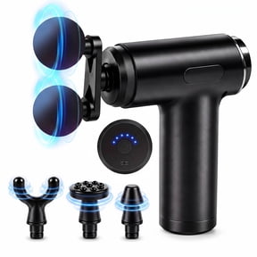 Awpmdmr Massage Gun, Muscle Massage Gun for Deep Tissue, Portable Handheld Massage Device with 6 Speed & 4 Heads, Gifts for Men Women Dad