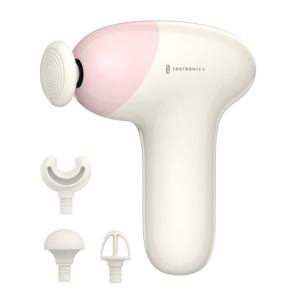 Massage Gun, Deep Tissue Percussion Muscle Massager Handheld Cordless Back Massager with 5 Speeds and 4 Heads(Black)