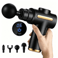 thumbnail image 1 of Massage Gun Deep Tissue - Portable Percussion Back Massager with 4 Heads for Muscle Relaxation & Body Comfort, 1 of 9