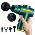thumbnail image 1 of Massage Gun Deep Tissue, Ultra Quiet Muscle Massager for Athletes Post-Workout Recovery & Office Back Relief, 3 Speeds, 4 Heads, Portable Handheld Body Massager, 1 of 10