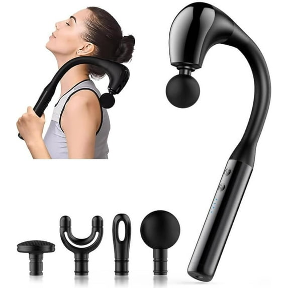 Massage Gun Deep Tissue with Extended Handle Revolutionary U-Shaped Back Massager Body Massager for Neck and Shoulder and Leg