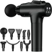 Massage Gun, Muscle Massage Gun for Athletes Handheld Electric Deep Tissue Back Massager, Percussion Massage Device for Pain Relief with 30 Speed Levels 9 Heads,Father's Day Gifts