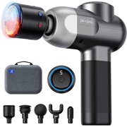 Massage Gun with Heat and Cold Therapy - BOB AND BRAD C2 Pro Deep Tissue Percussion Muscle Massager with 5 Speeds + 5 Heads