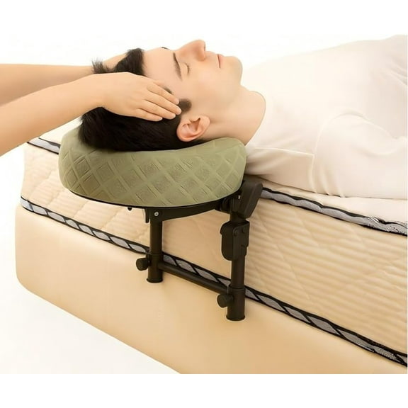 Massage Headrest for Bed, Adjustable Massage Face Cradle for Home Use, Portable Face Down Pillow for Mattress, After Eye Surgery