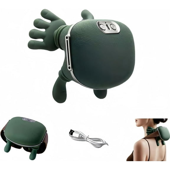 Massage Master for Shoulder, Neck Massager Pillow, Simulated Human Hand Cervical Trapezius Neck Massager Pillow, with Heat, for Shoulder, Leg, Body Muscle Relief
