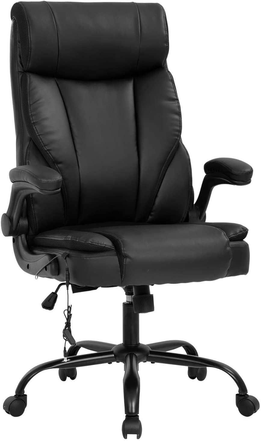 Massage Office Chair Ergonomic Desk Chair PU Leather Computer Chair