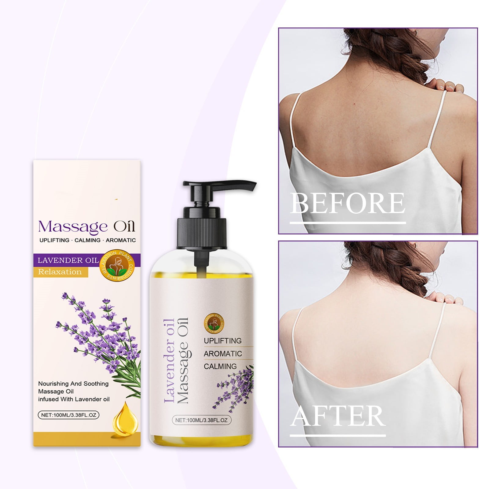 Massage Oil For Fair And Womens Skin Care Natural Face Eye Roller Face