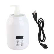Massage Oil Warmer with LED Display, Touch-Control Temperature Adjustable Lotion and Massage Oil Heater, 30 65 C, 110 240V, US Plug, Includes 2 Bottles and 2 Pump Heads