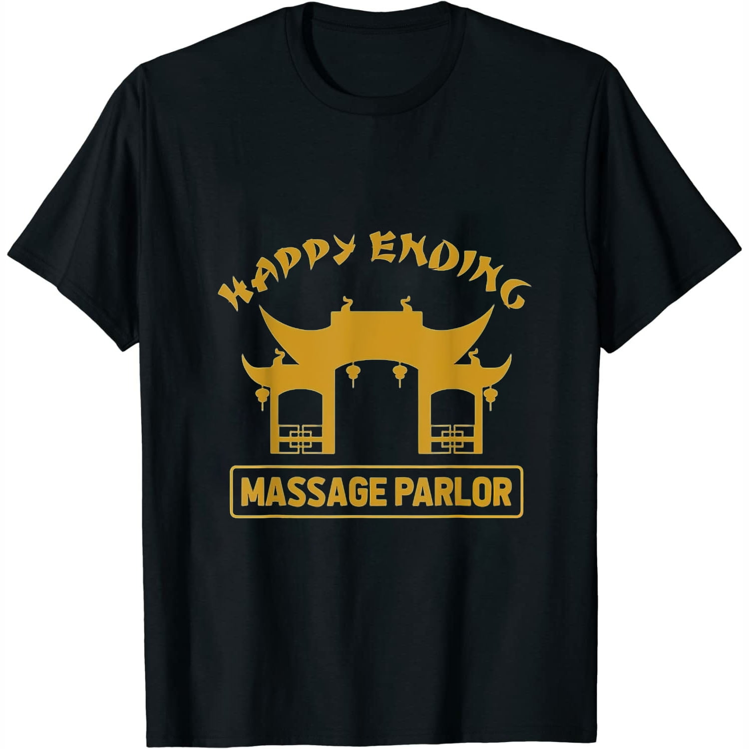 Massage Parlor Bangkok Nana Pattaya Thailand Happy Ending Womens T-Shirt  Black Large - Walmart.com