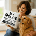 thumbnail image 1 of Massage Pillow with My Dog is Awesome Design, Pressure Activated Massager Pillow, Great for Back Pain and Foot Pain, Battery Operated Massage Pillow, 1 of 8