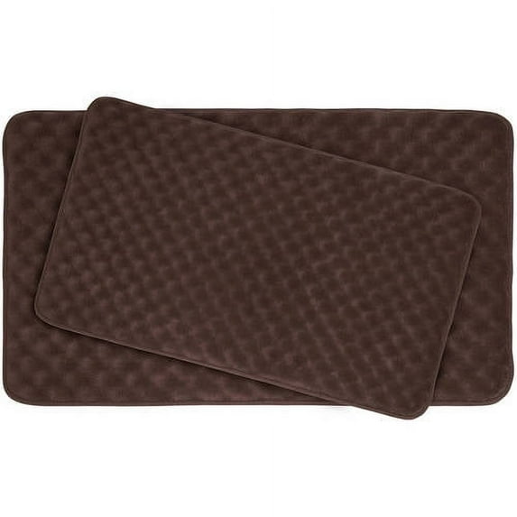 Massage Premium 2-Piece Memory Foam Bath Mat Set