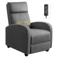 Massage Recliner Chair for Living Room Adjustable Fabric Reclining