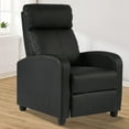thumbnail image 1 of Massage Recliner Chair PU Leather Recliner Chair, Recliner Sofa for Adults, Home Theater Seating with Lumbar Support, Bedroom Living Room Chair with Padded Seat Backrest, Black, 1 of 7