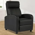 thumbnail image 1 of Massage Recliner Chair PU Leather Recliner Chair, Recliner Sofa for Adults, Home Theater Seating with Lumbar Support, Bedroom Living Room Chair with Padded Seat Backrest, Black, 1 of 14